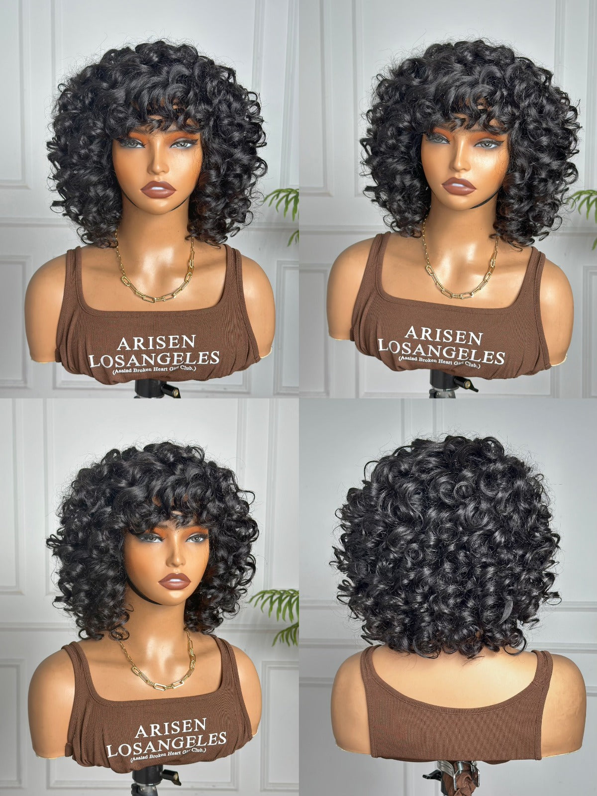 Water Wave Fringe Wig 10"