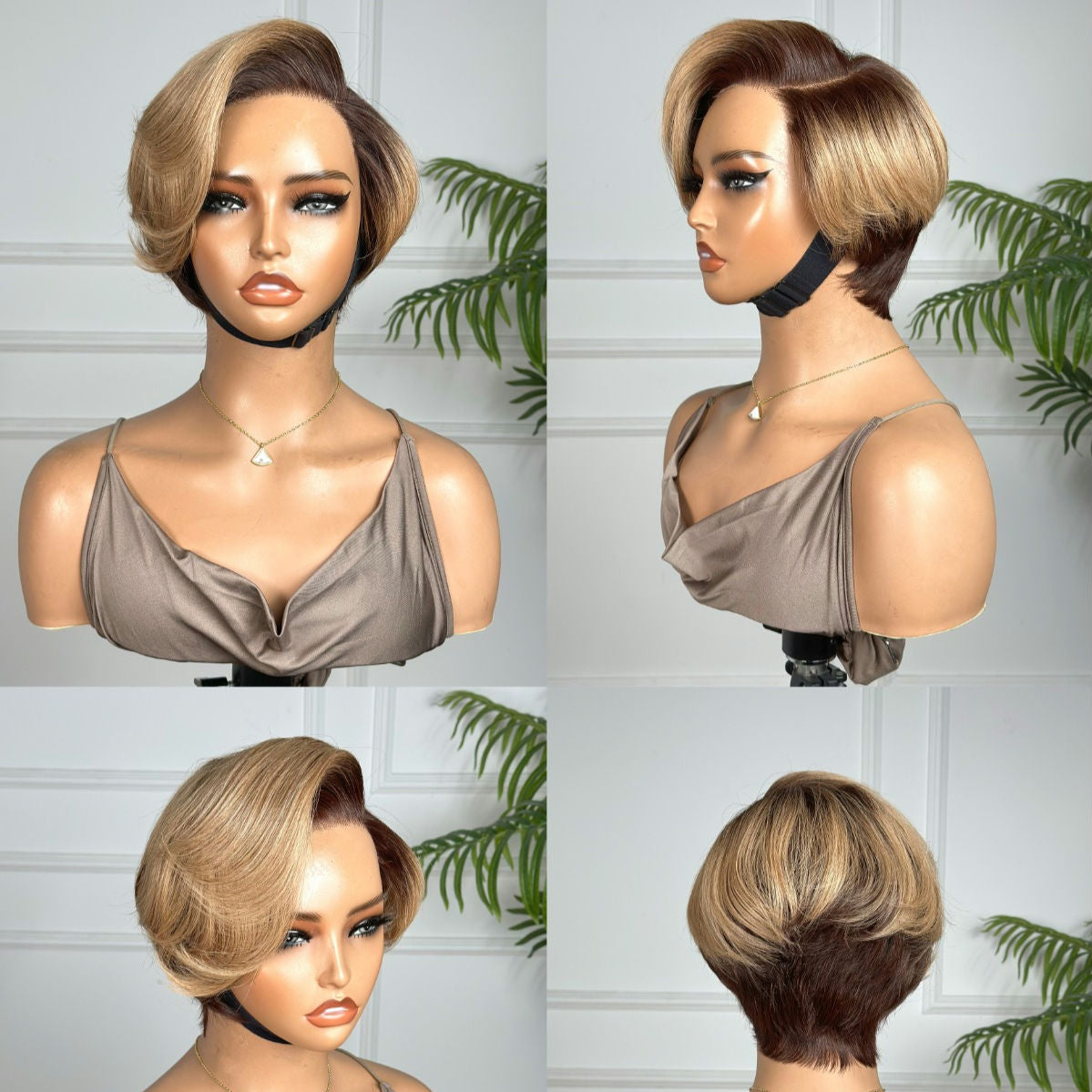 Color Pixie Cut Mini Closure Wig - 6" image 0