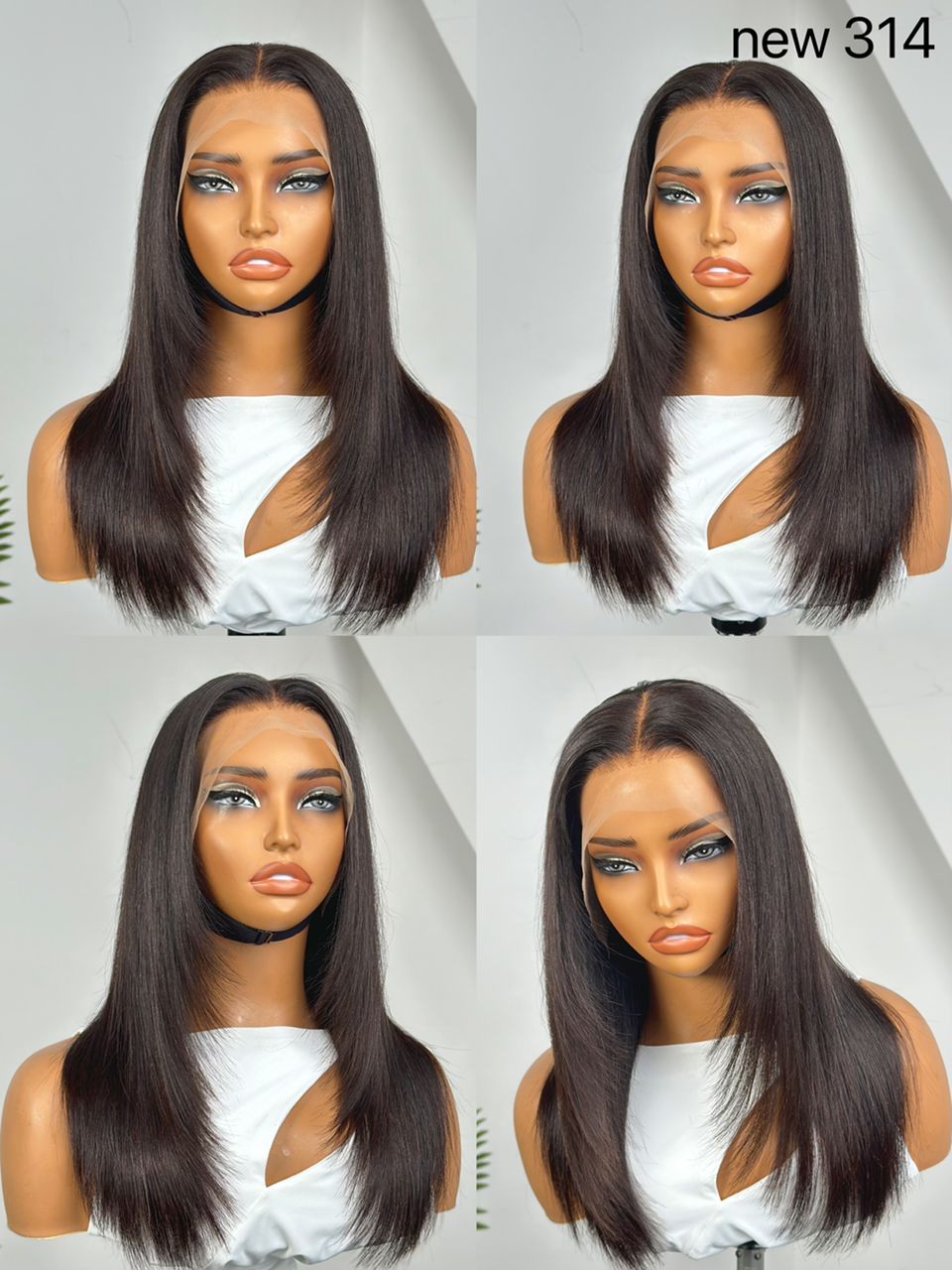 Raw Hair 13x4 Layered Straight Frontal Wig – 16"  image 0
