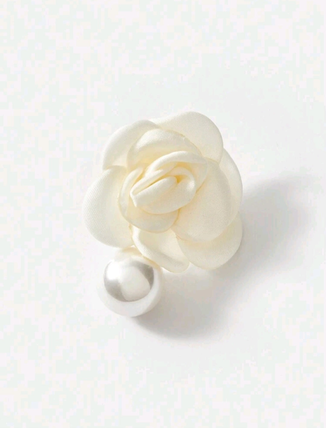 Fashionable Flower & Faux Pearl Stud Earrings image 4