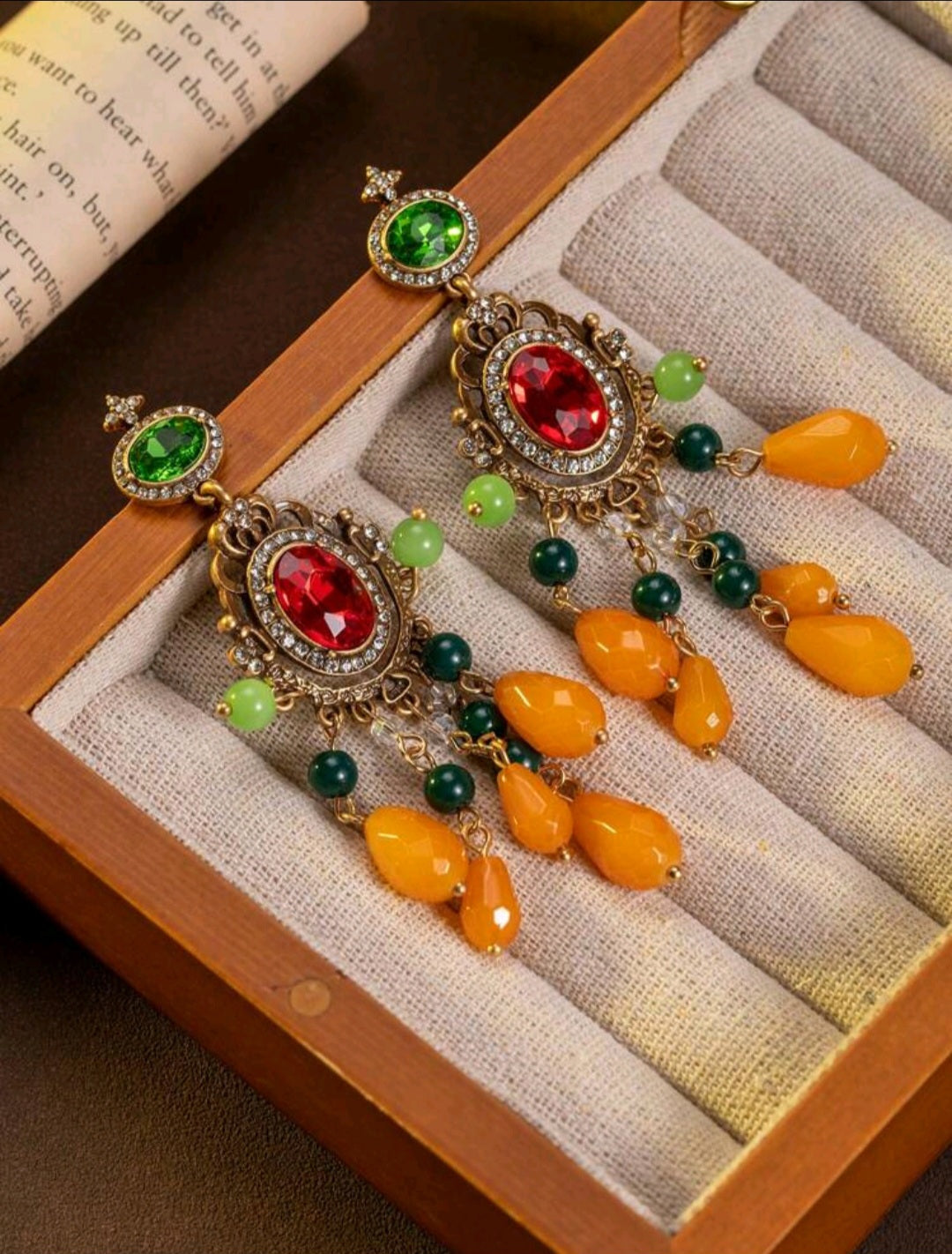 Bohemian Pearl Tassel Dangle Earrings image 3