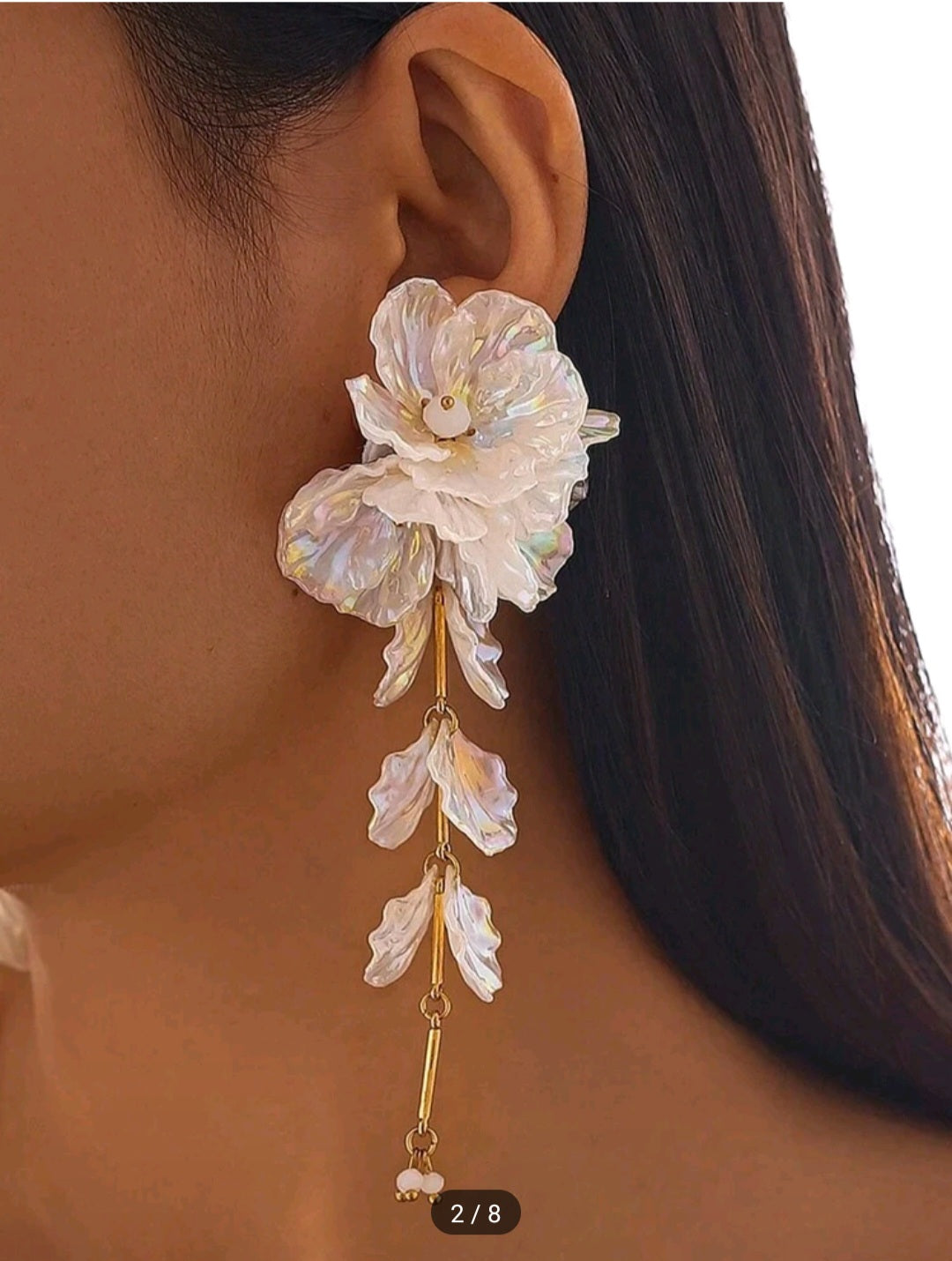 Floral earrings  image 2