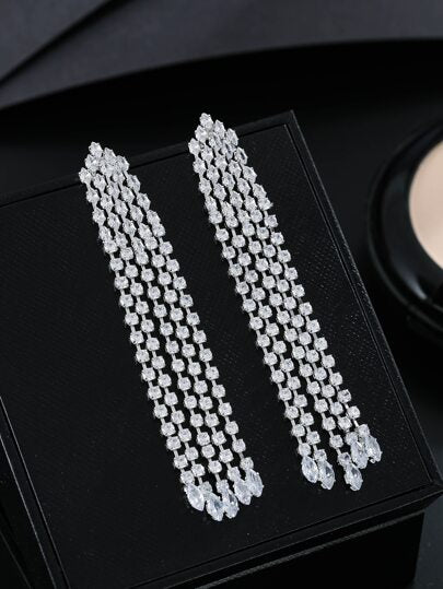 Sliver drop earrings image 0